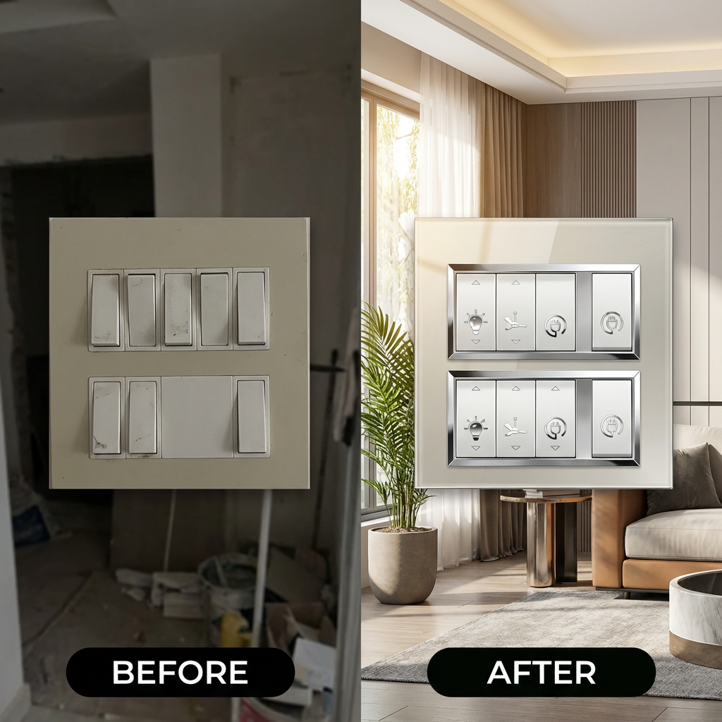 Premium Silver Switch Stickers for Home (Useful 56 Designs)